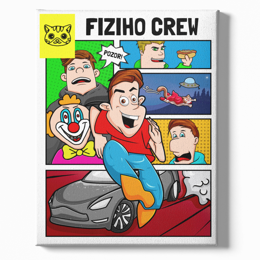 Obraz na płótnie - FIZICREW KOMIKS