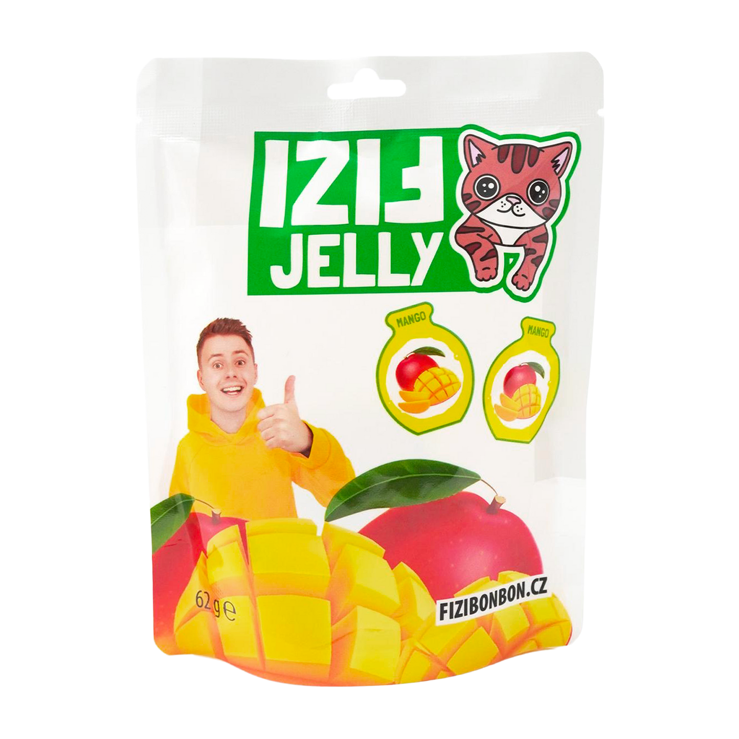 FIZI'S JELLY GREEN - Mango 62g 5 szt.