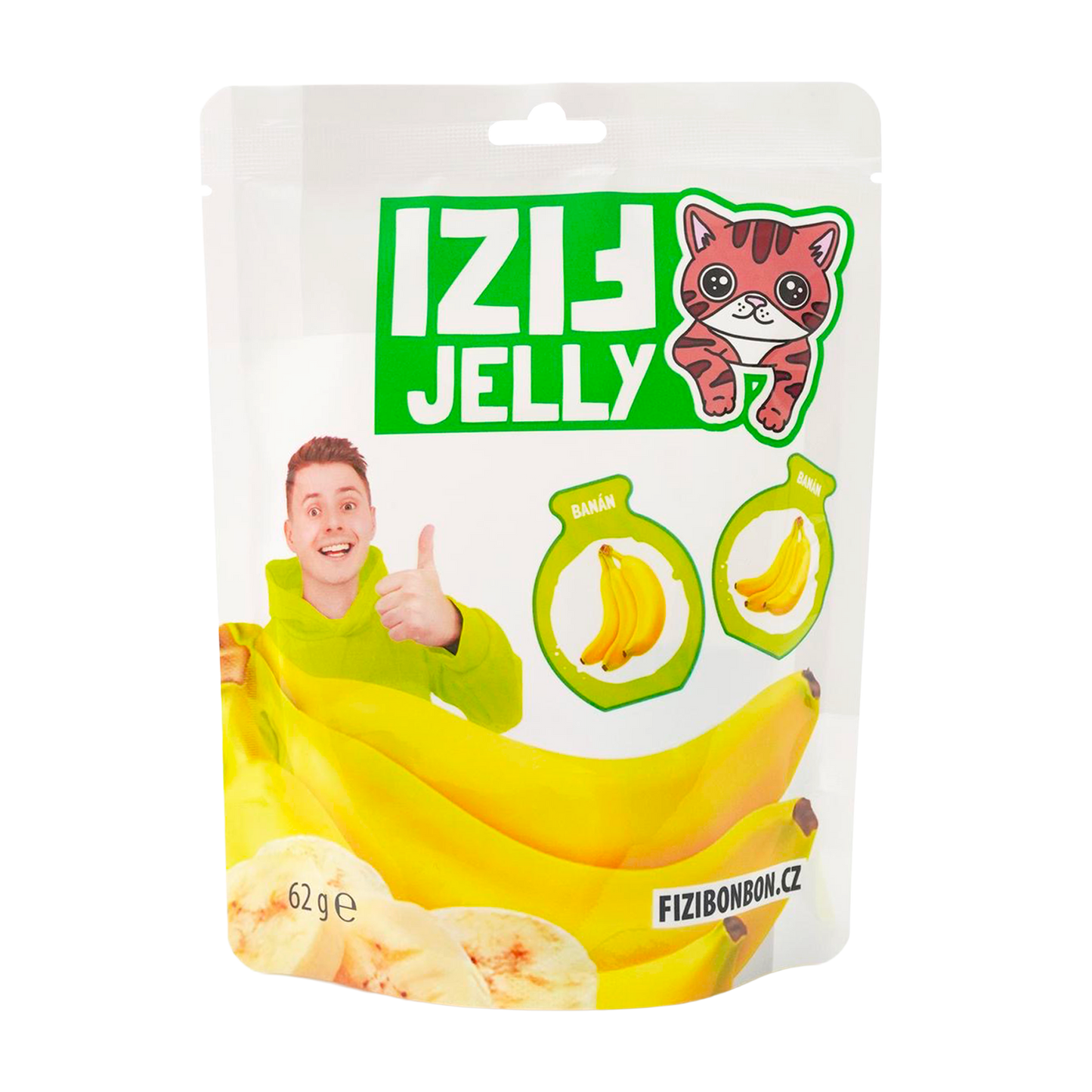 FIZI'S JELLY YELLOW - Banan 62g 5 szt.