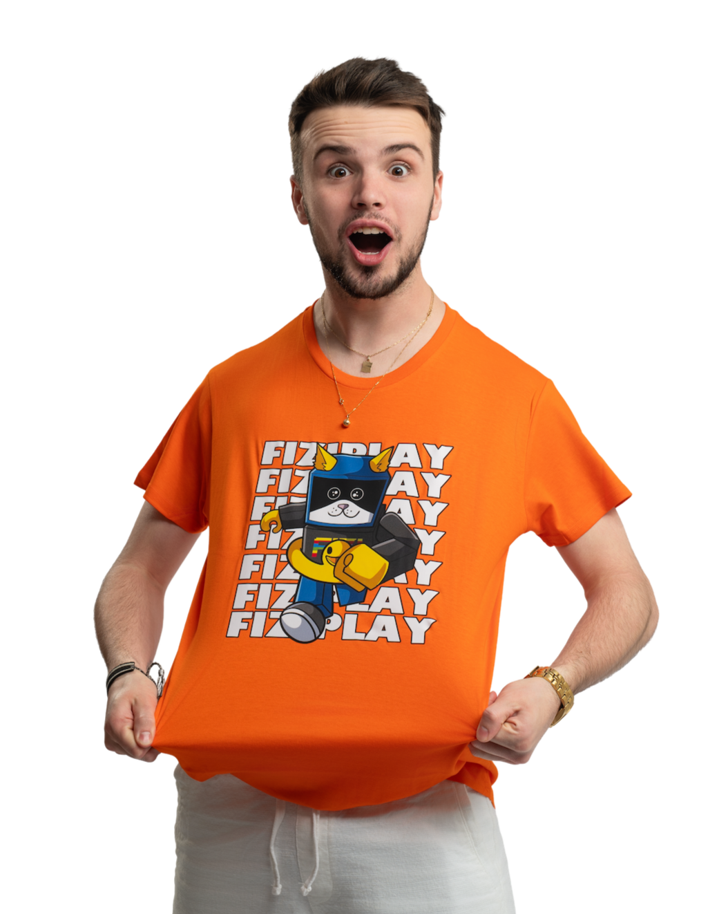 T-shirt FIZIplay - pomarańczowy