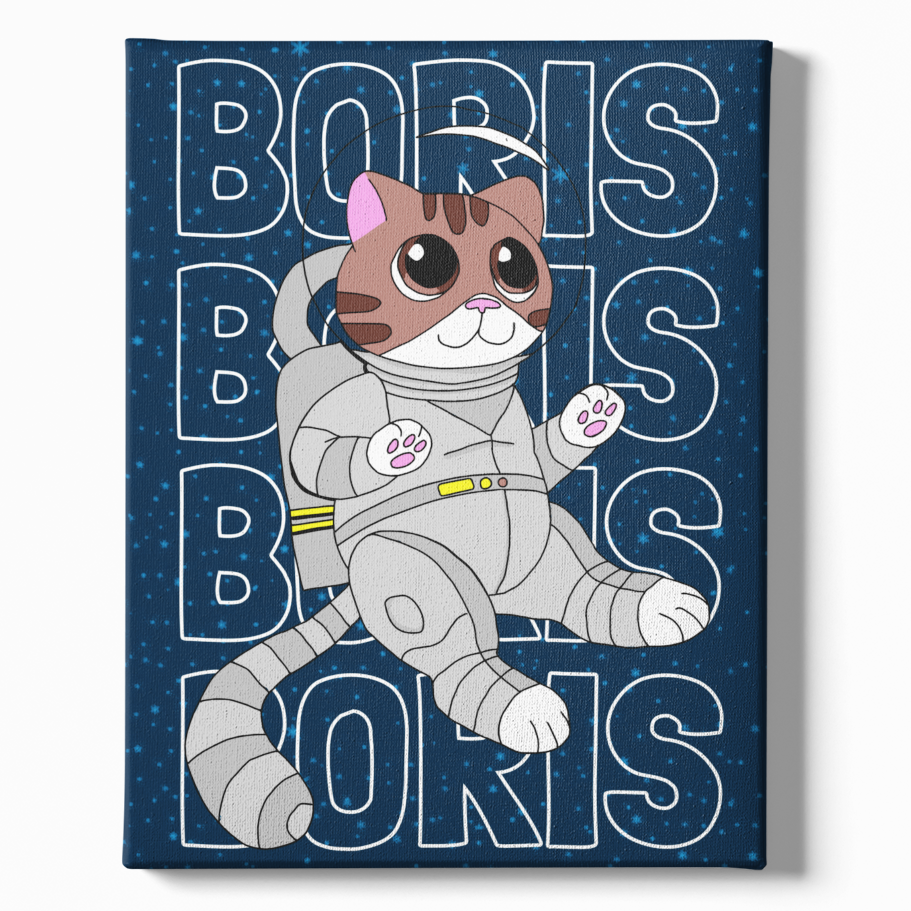 Obraz na płótnie - ASTRONAUT CAT BORIS