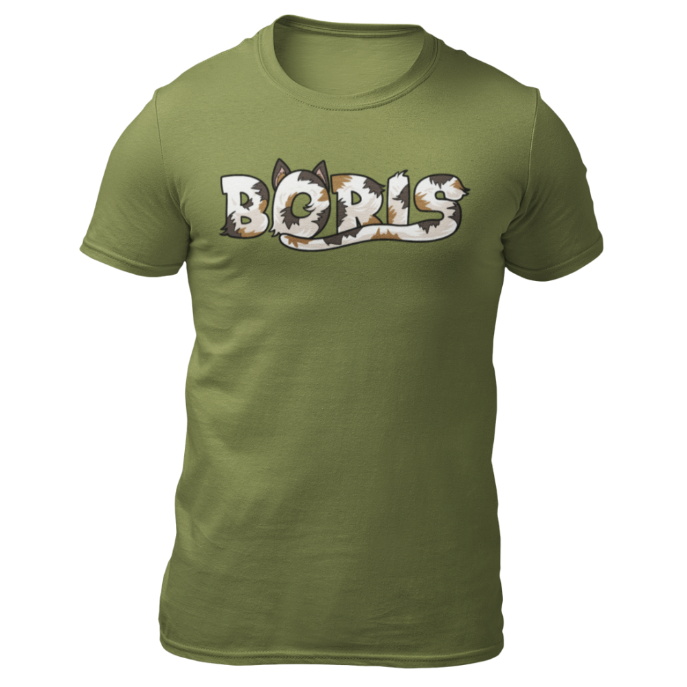 Szőrös Boris póló - zöld