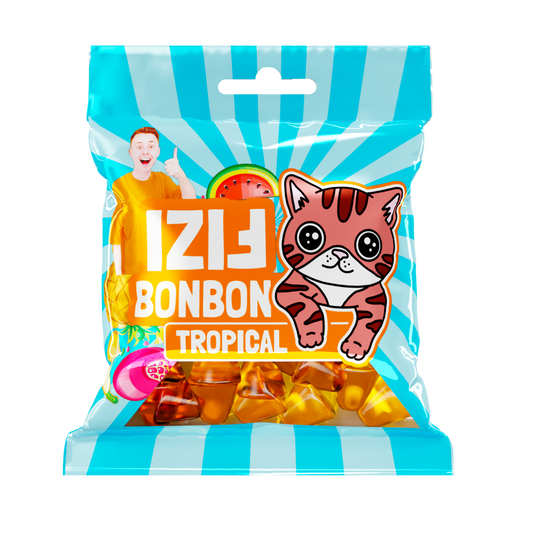 FIZI's BONBONS - Tropical 80g 5 buc