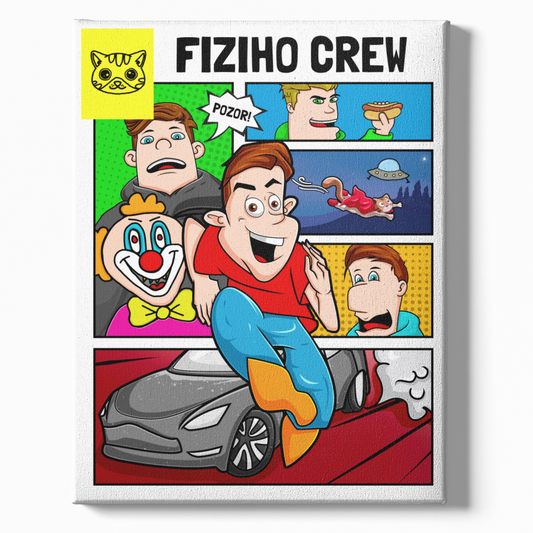 The image on canvas - FIZICREW KOMIKS