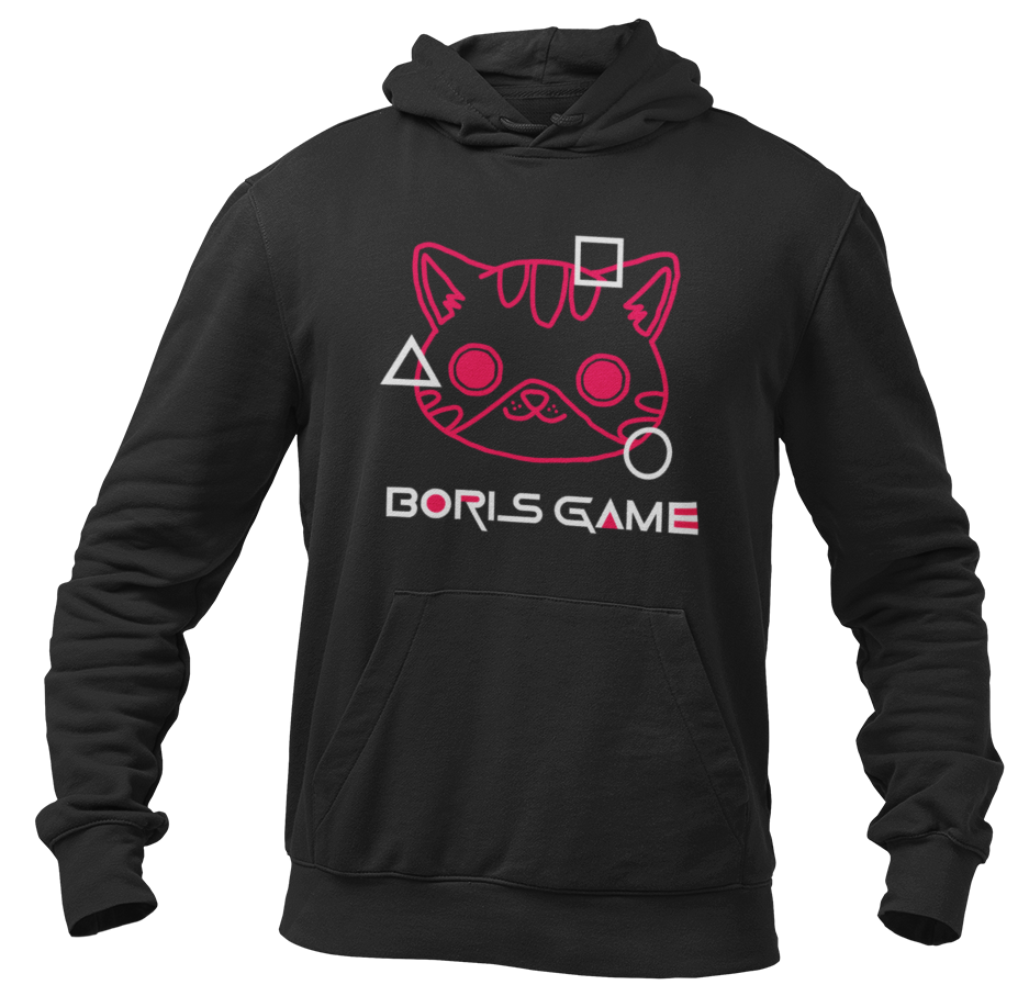 Sweatshirt Boris Game - negru