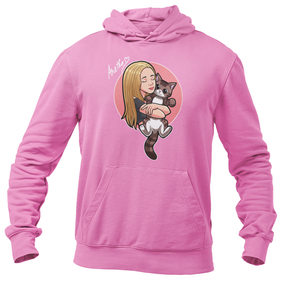 Anetka és Boris pulóver - rózsaszín