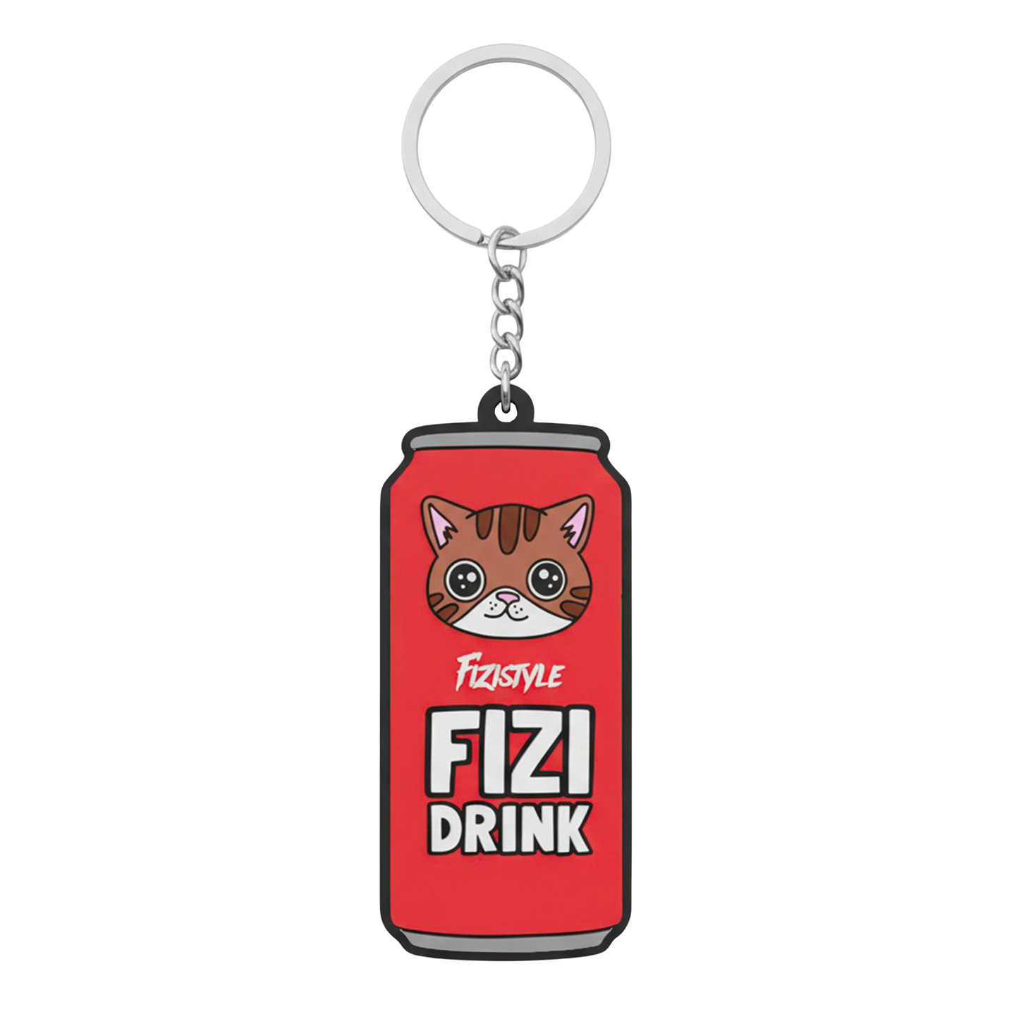 Kulcstartó FIZI DRINK piros - gumi