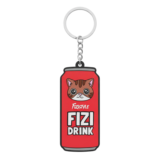 Kulcstartó FIZI DRINK piros - gumi