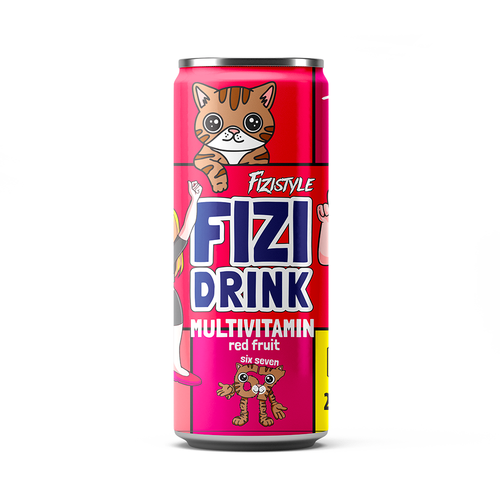 FIZI DRINK - Multivitamín Red fruit 250ml CZE