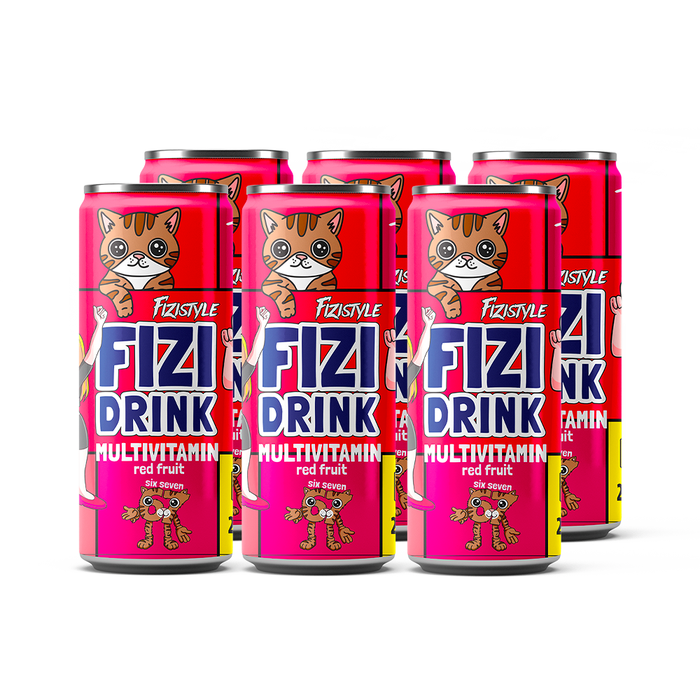 FIZI DRINK - Multivitamín Red fruit 250ml CZE