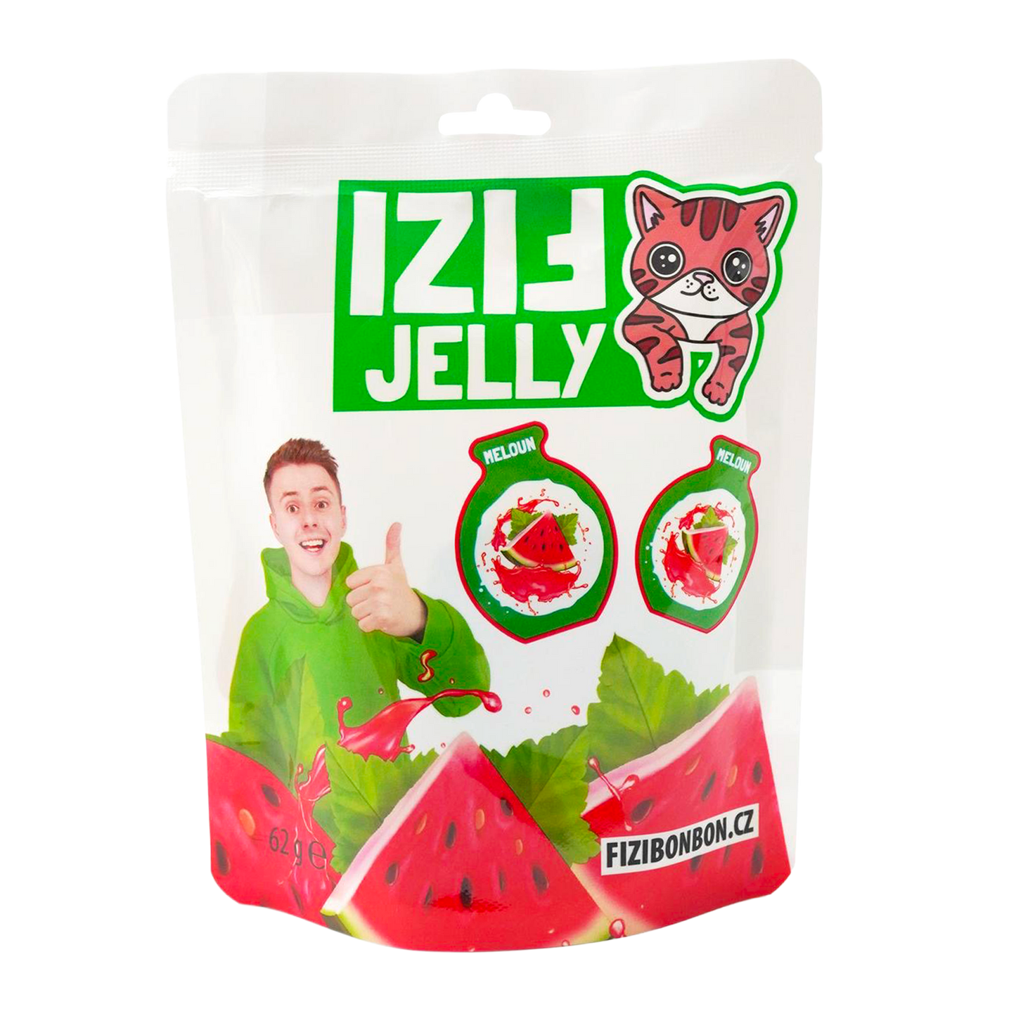 FIZI'S JELLY GREEN - Arbuz 62g 5 szt.