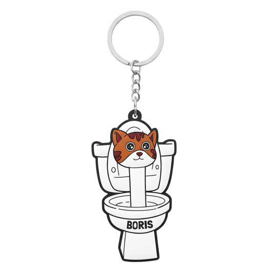 Kulcstartó SKIBIDI BORIS - gumi