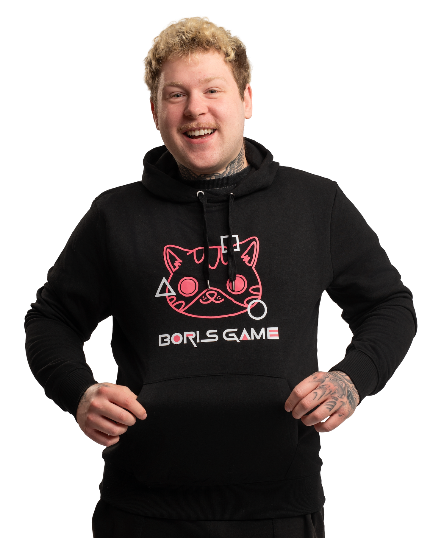Sweatshirt Boris Game - negru
