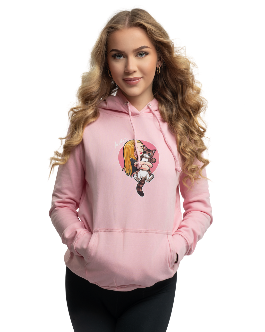 Anetka és Boris pulóver - rózsaszín