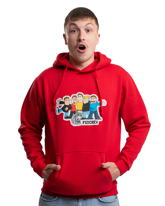 Sweatshirt FIZIcrew - red