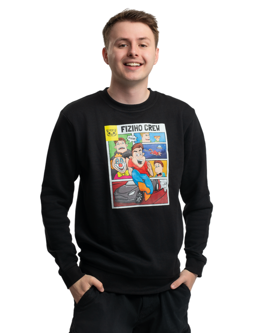 Sweatshirt FIZIcrew KOMIKS - black without hood