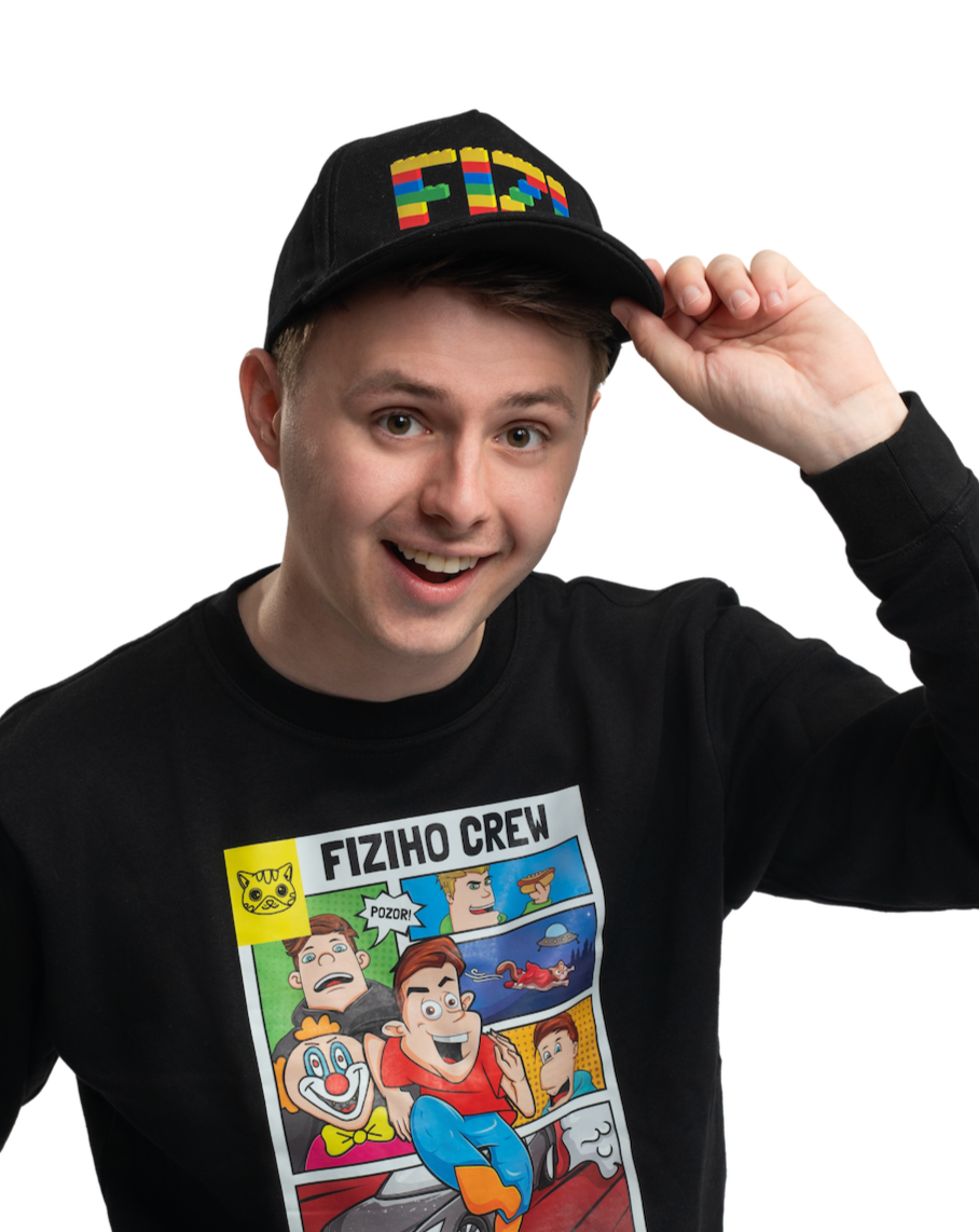 FIZI cap made of cubes - black