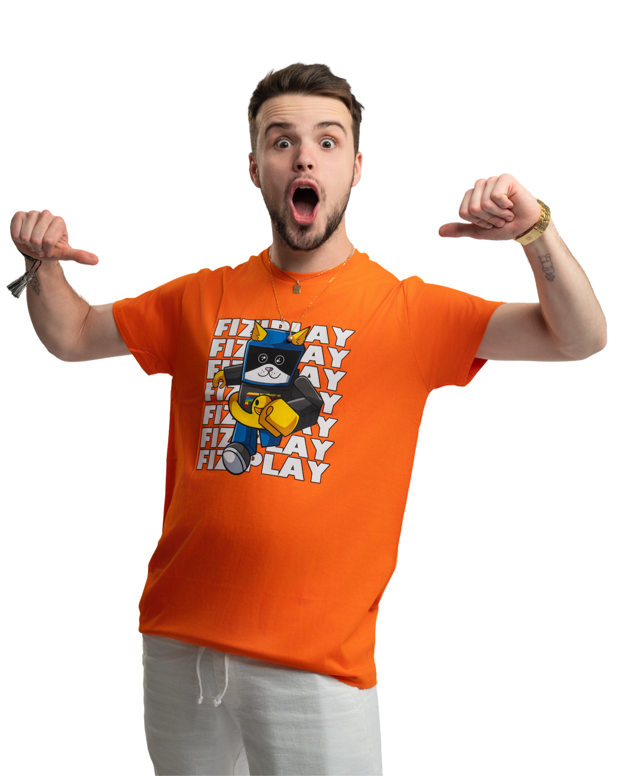 T-shirt FIZIplay - pomarańczowy