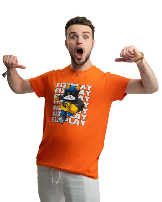 T-shirt FIZIplay - pomarańczowy