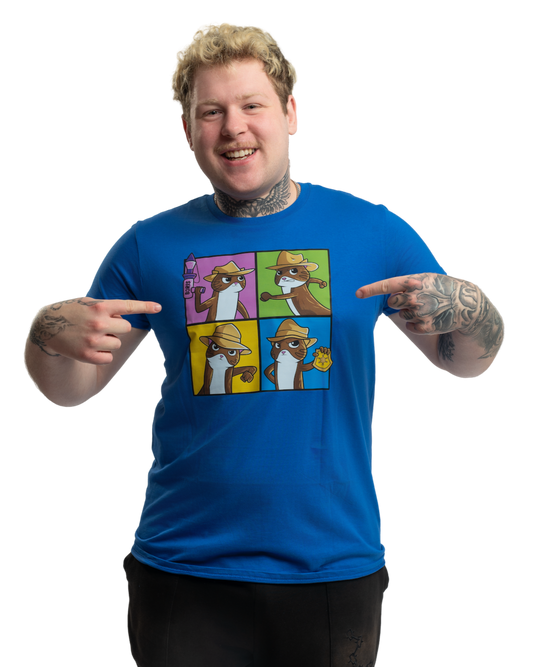 T-shirt Agent CAT BORIS - blue