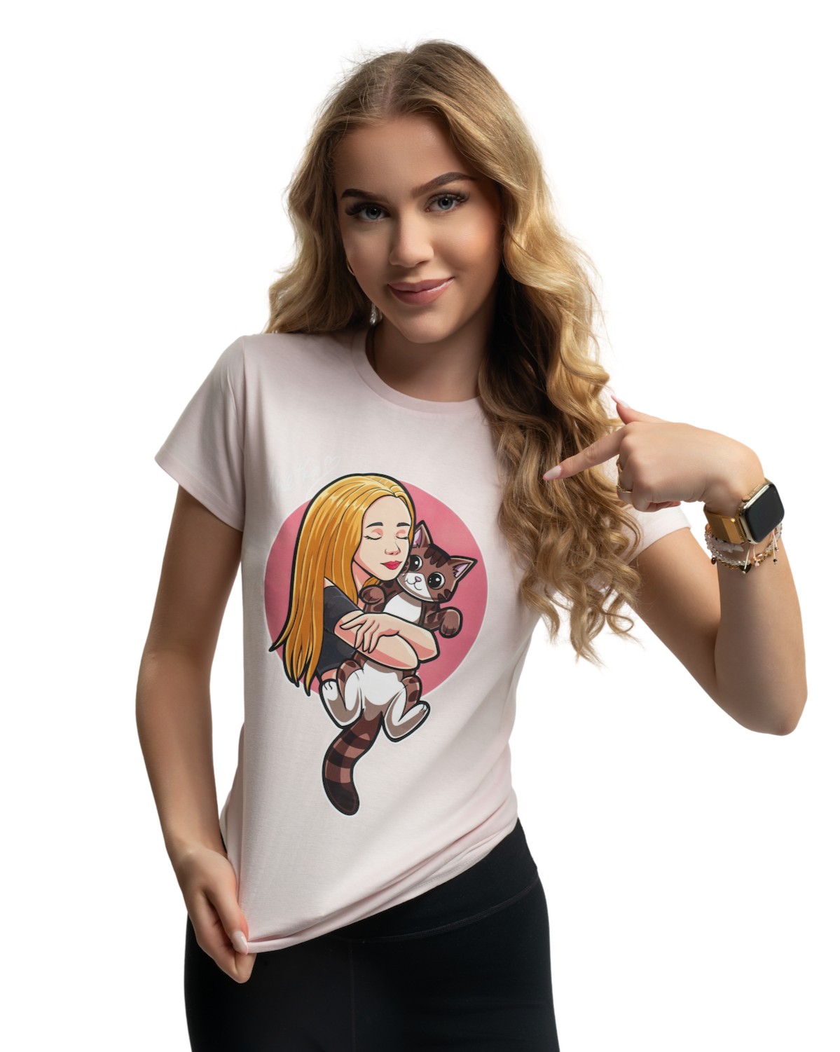 Anetka és Boris póló - rózsaszín