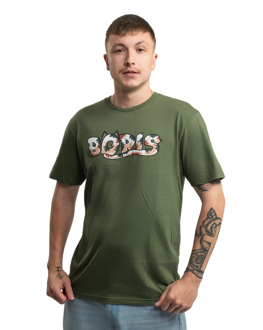 T-shirt Hairy Boris - green
