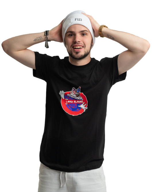 Koszulka Łowcy klaunów z Borysem - czarna