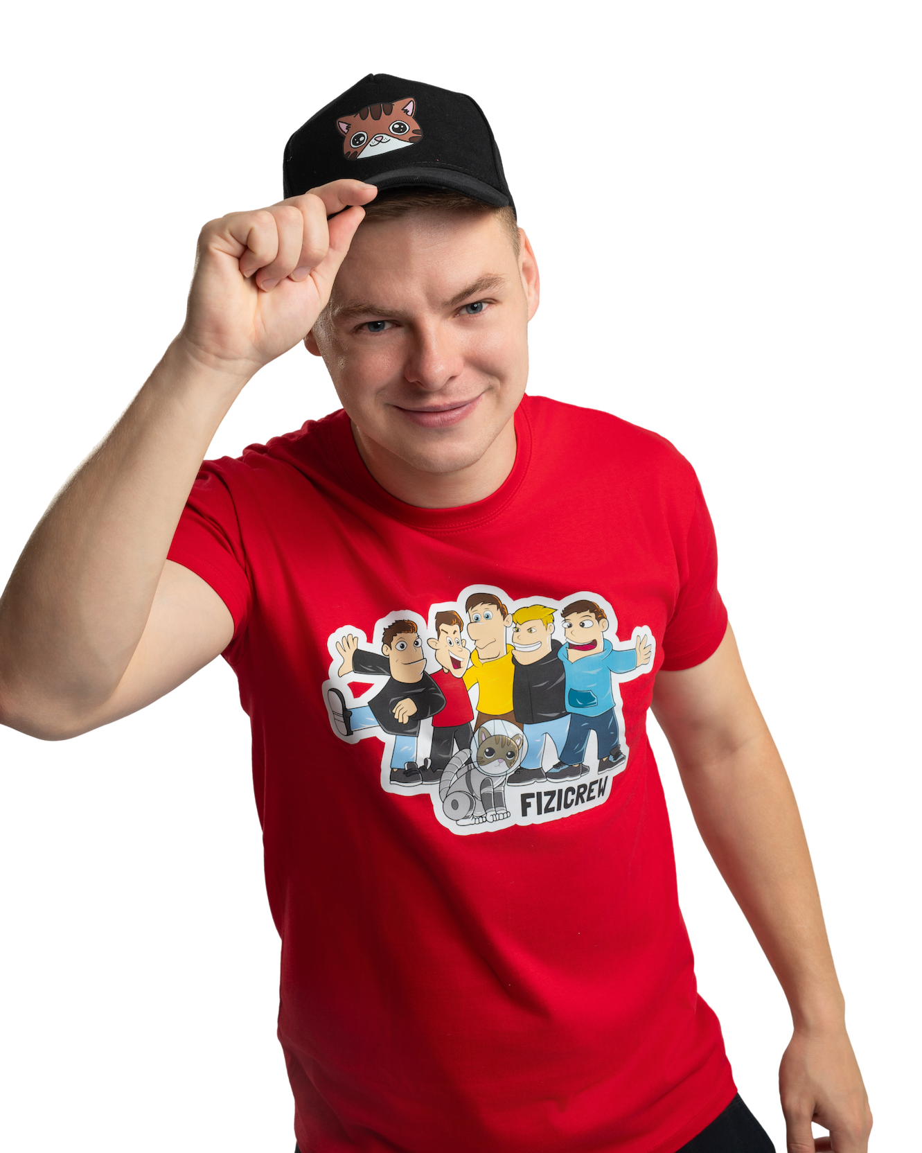 FIZIcrew póló - piros