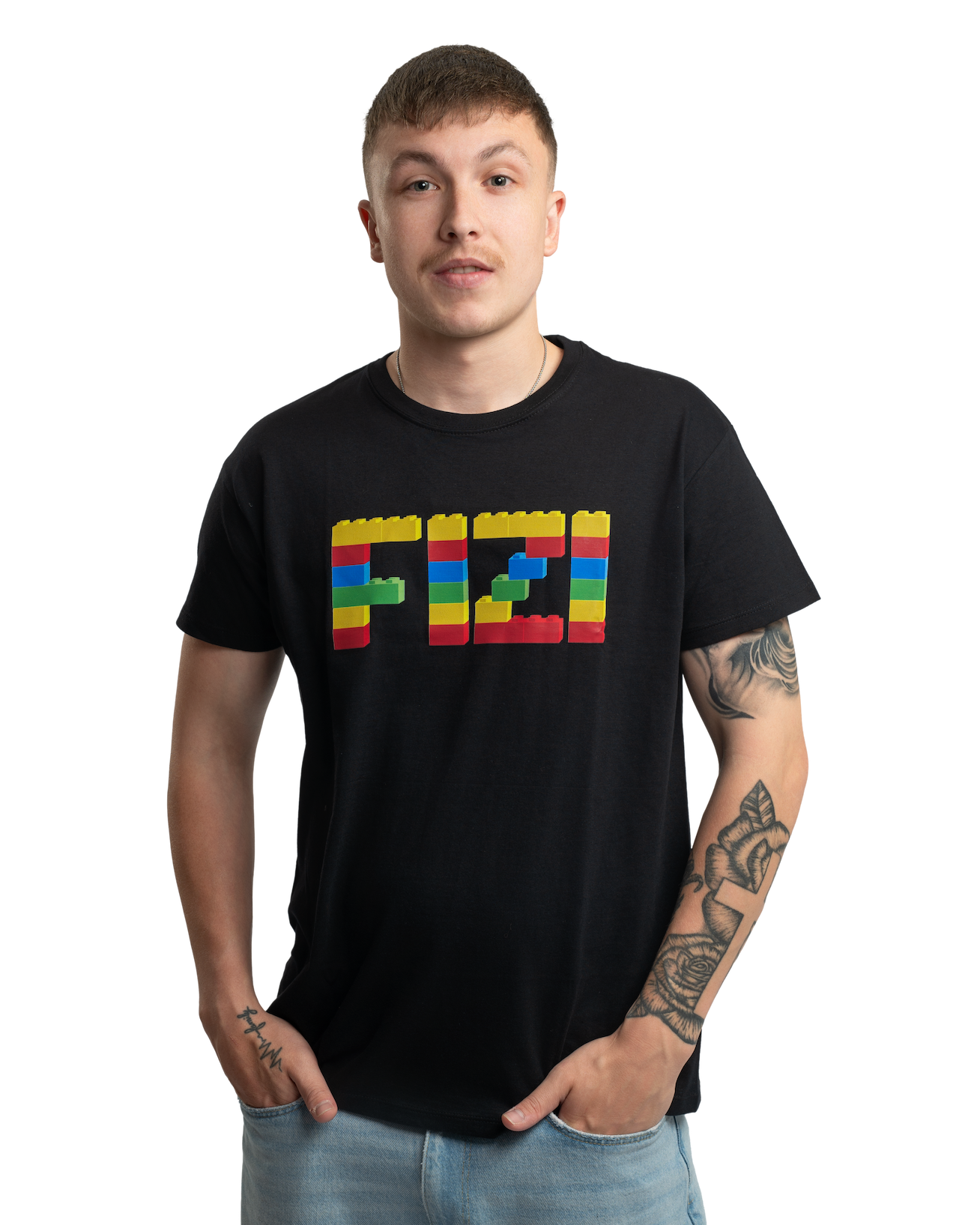 Tricou FIZI de la cuburi - negru