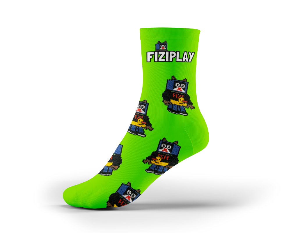 Zokni FIZIplay - zöld