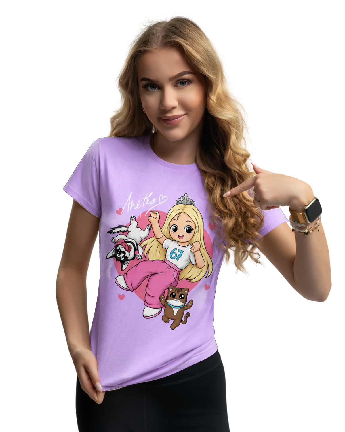 T-shirt AnetkaBlox - purple