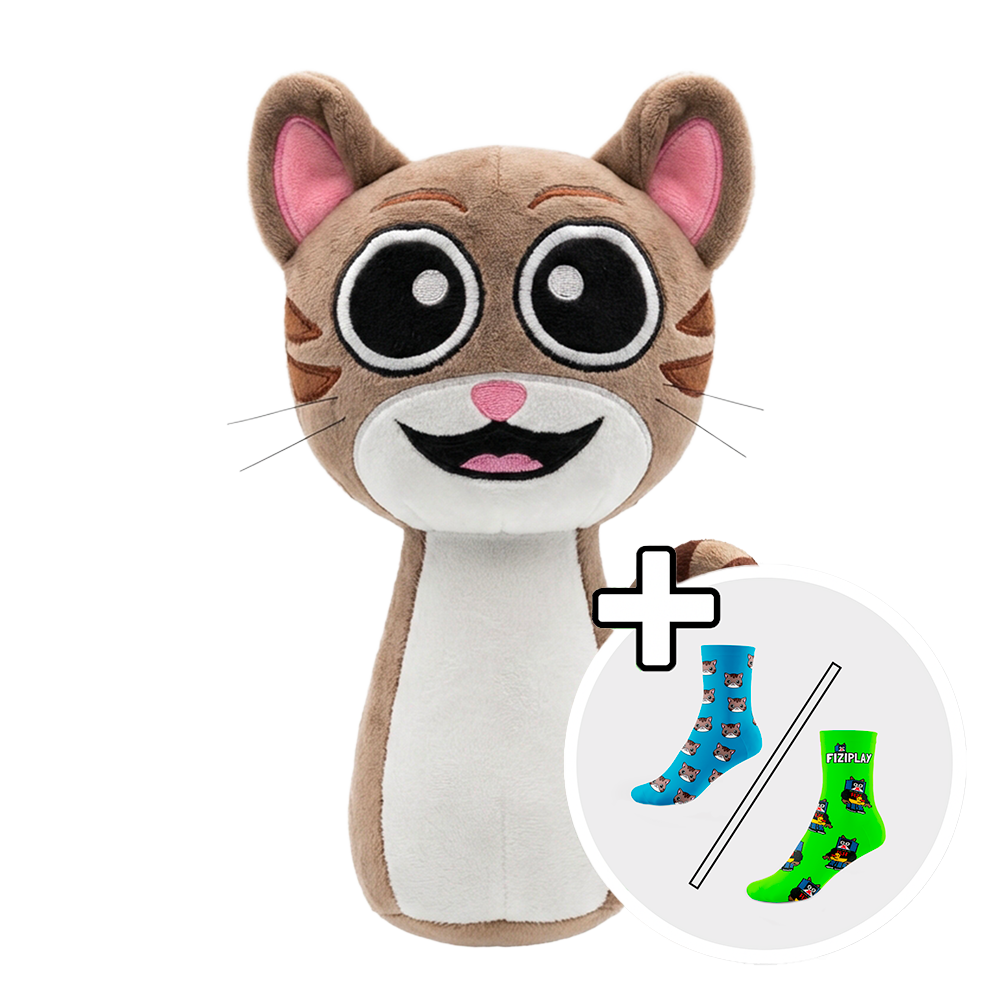 Plüschfigur Kocourek Boris + Socken gratis