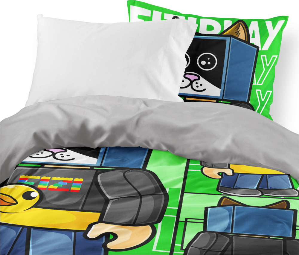 Lenjerie inclusă 3D 140x200, 70x90cm - FIZIplay