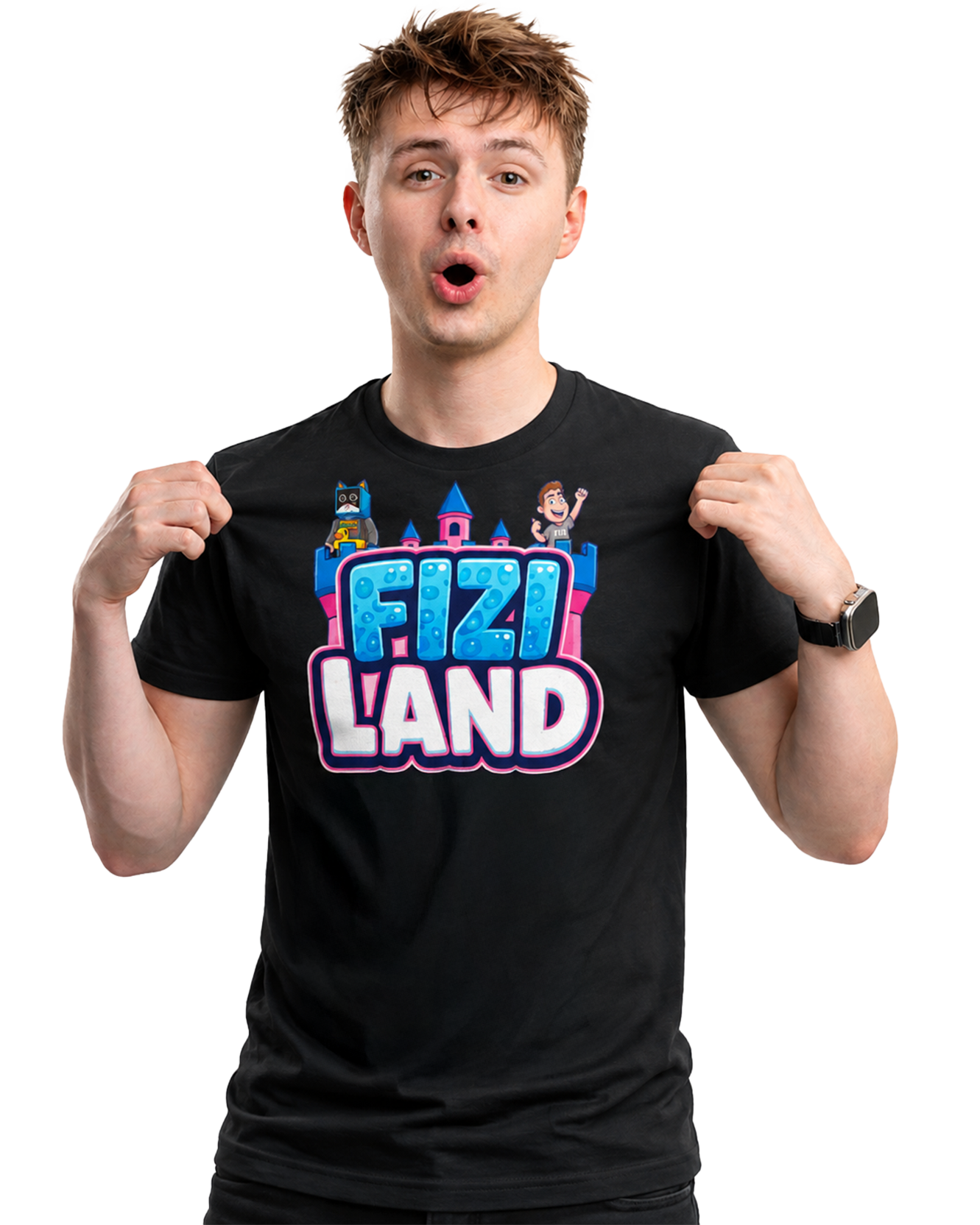 T-Shirt FIZILAND - Schwarz