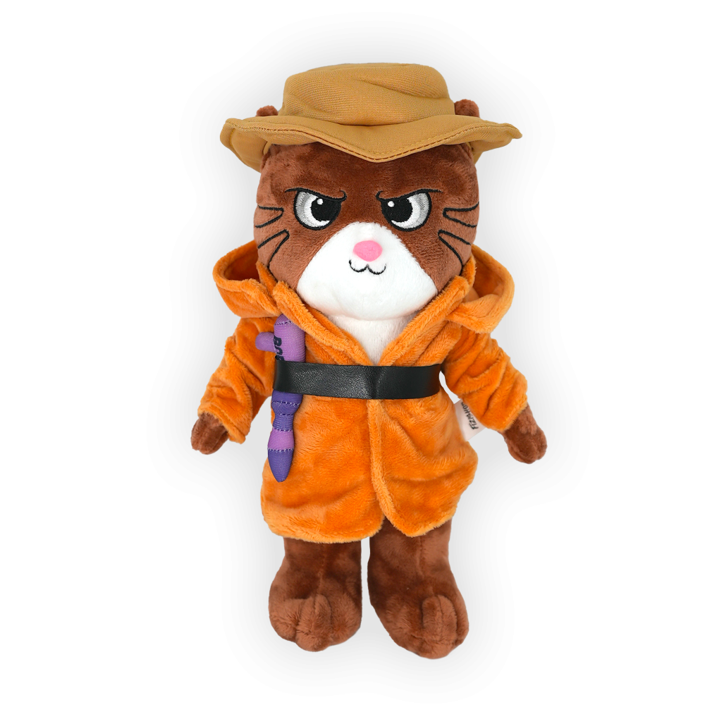 Plüss Borisz ügynök - 25 cm