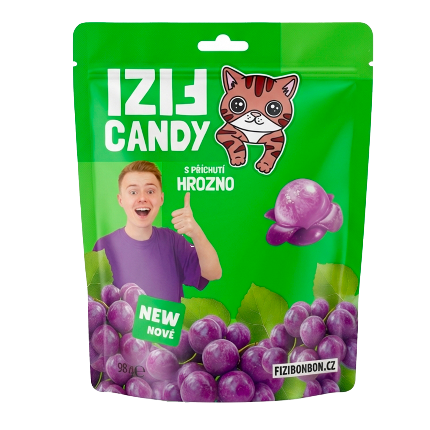 FIZI'S JUICY BONBONS - Liczi 98g 5 szt.