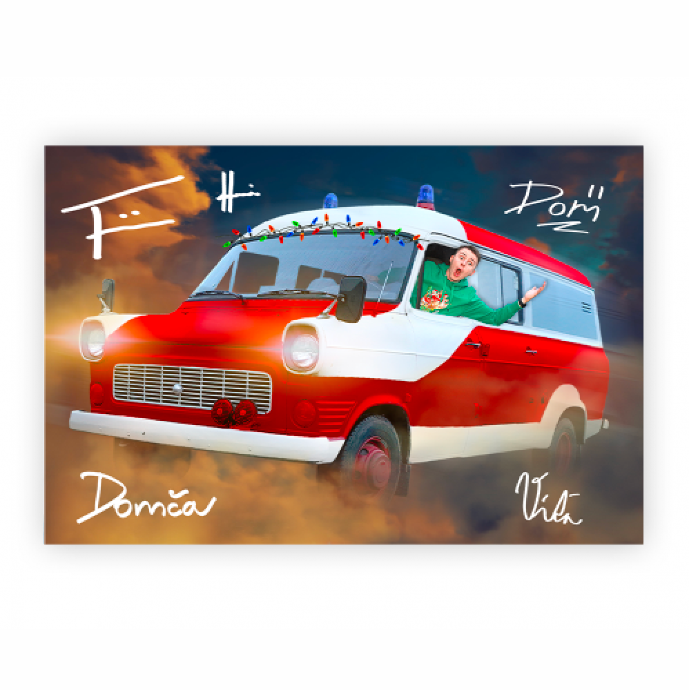 Afiș de Crăciun cu semnăturile întregului personal FIZIcrew - A3