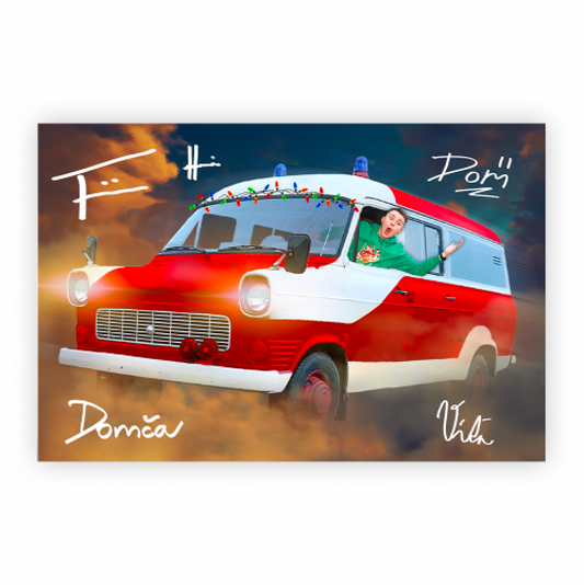 Christmas poster with signatures of the whole FIZIcrew - A3