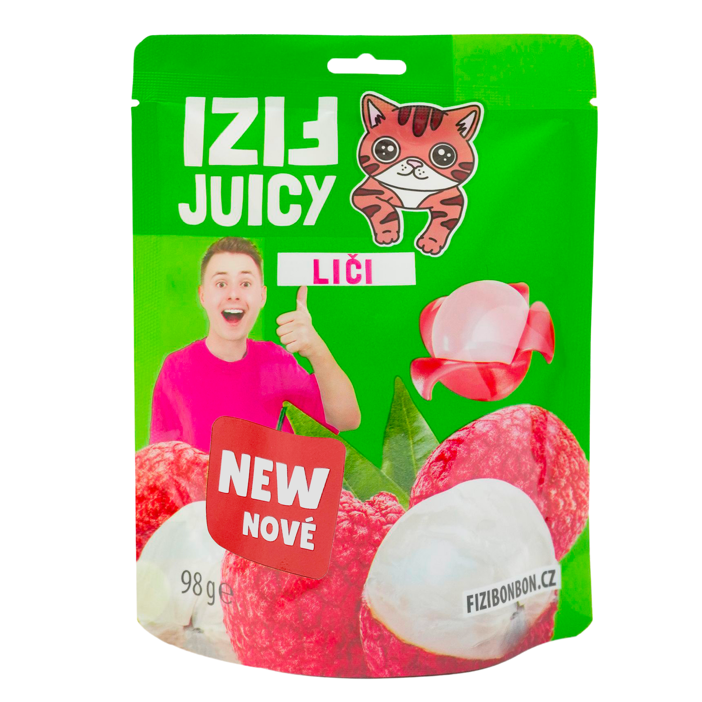 FIZI's BONBONS JUICY - Lychee 98g 5 buc