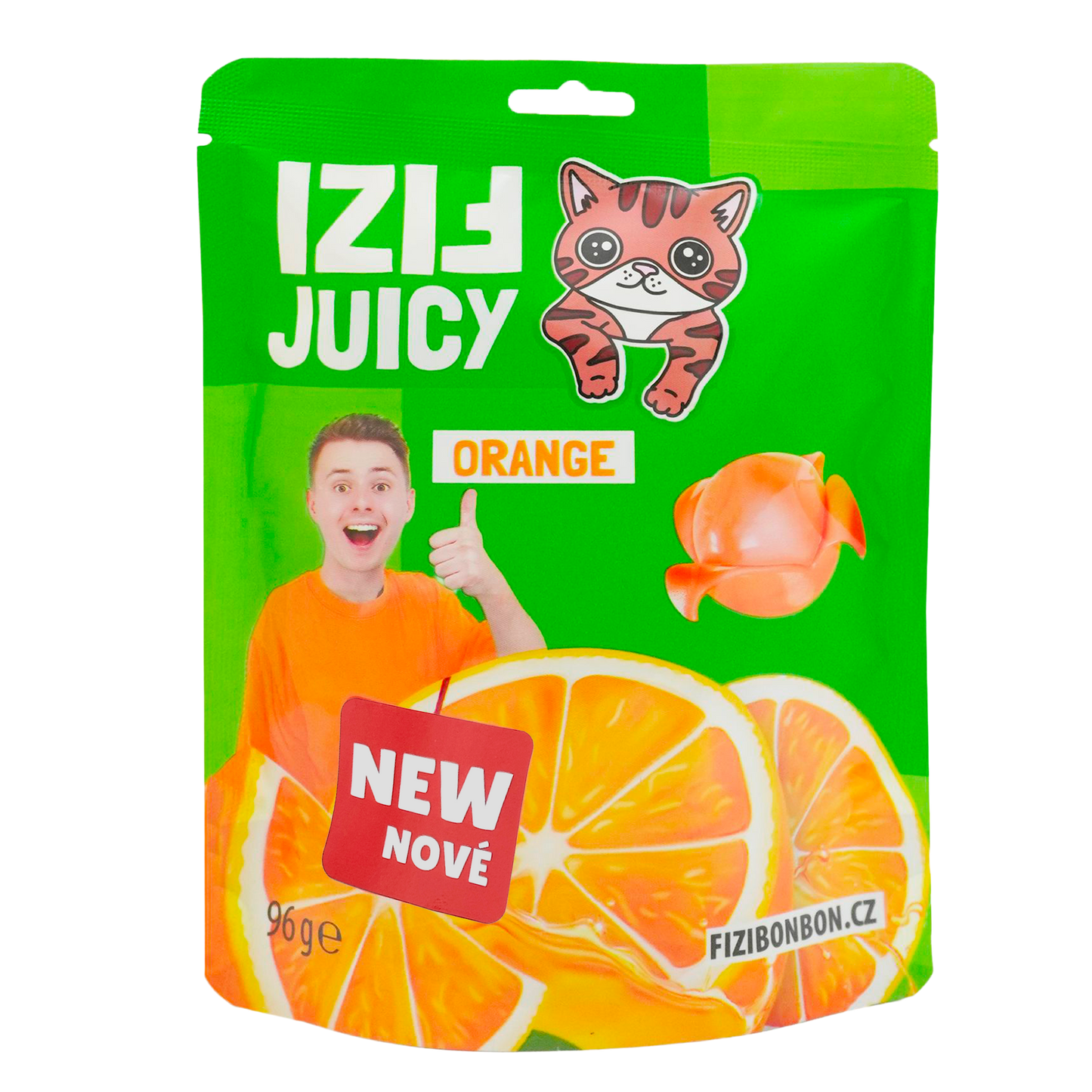 FIZI's JUICY BONBONS - Orange 96g 5 pcs