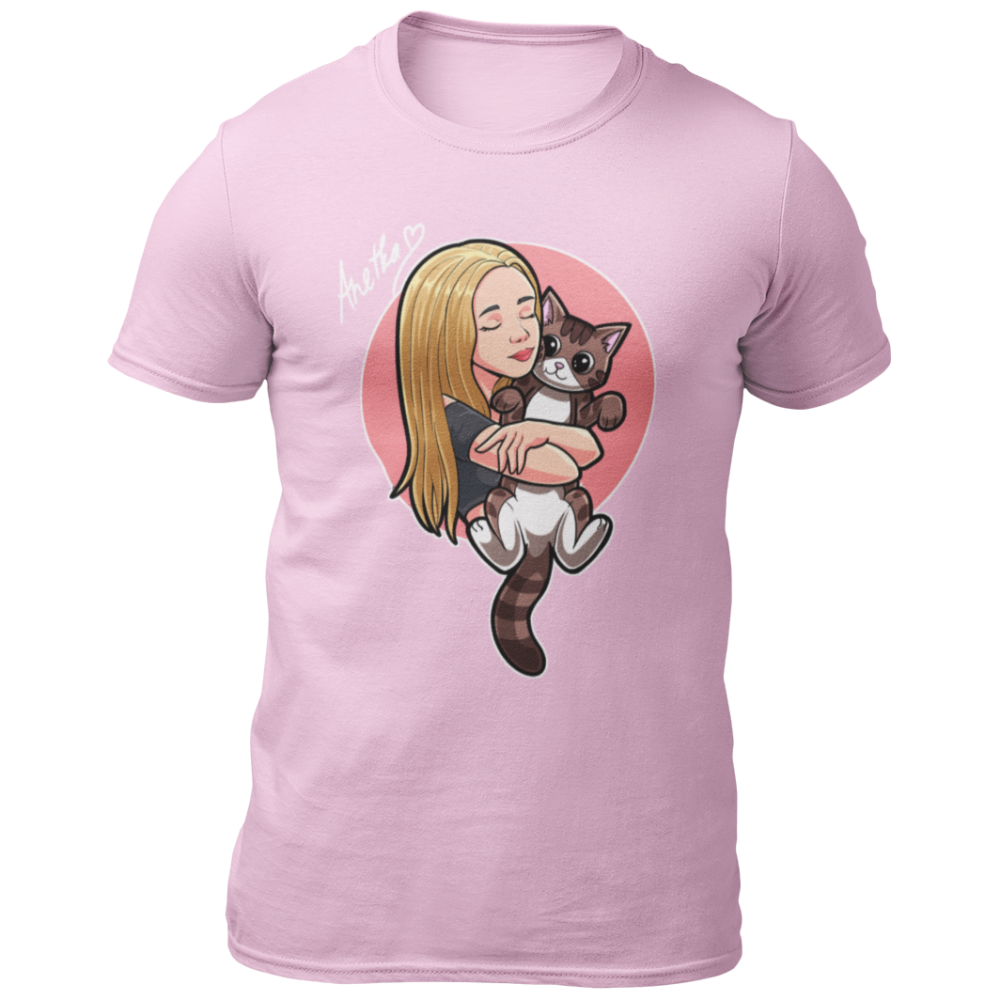 Anetka és Boris póló - rózsaszín