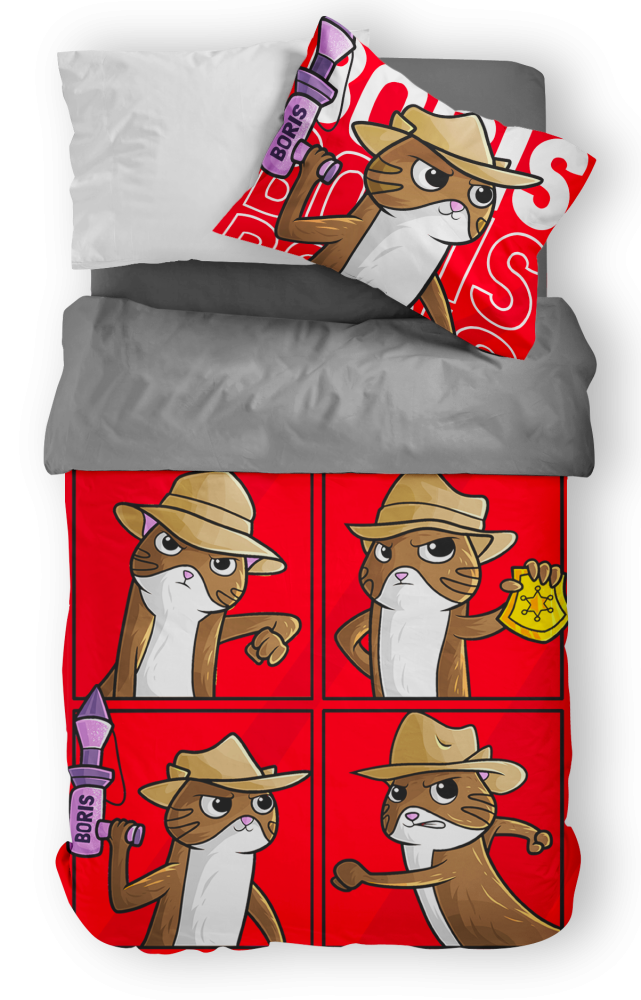 Bedding 3D 140x200, 70x90cm Boris - Agent