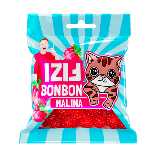 FIZI'S BONBONS - Malina 80g 5 szt.