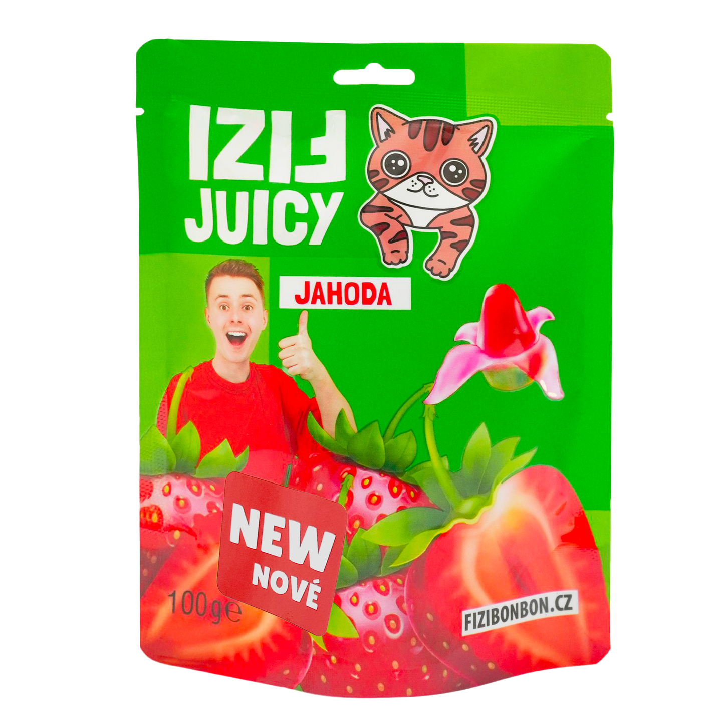 FIZI's JUICY BONBONS - eper 100g 5 db