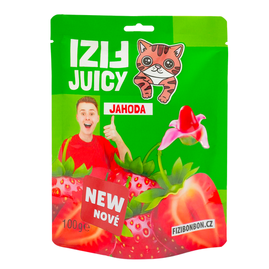 FIZI's JUICY BONBONS - Căpșuni 100g 5 buc