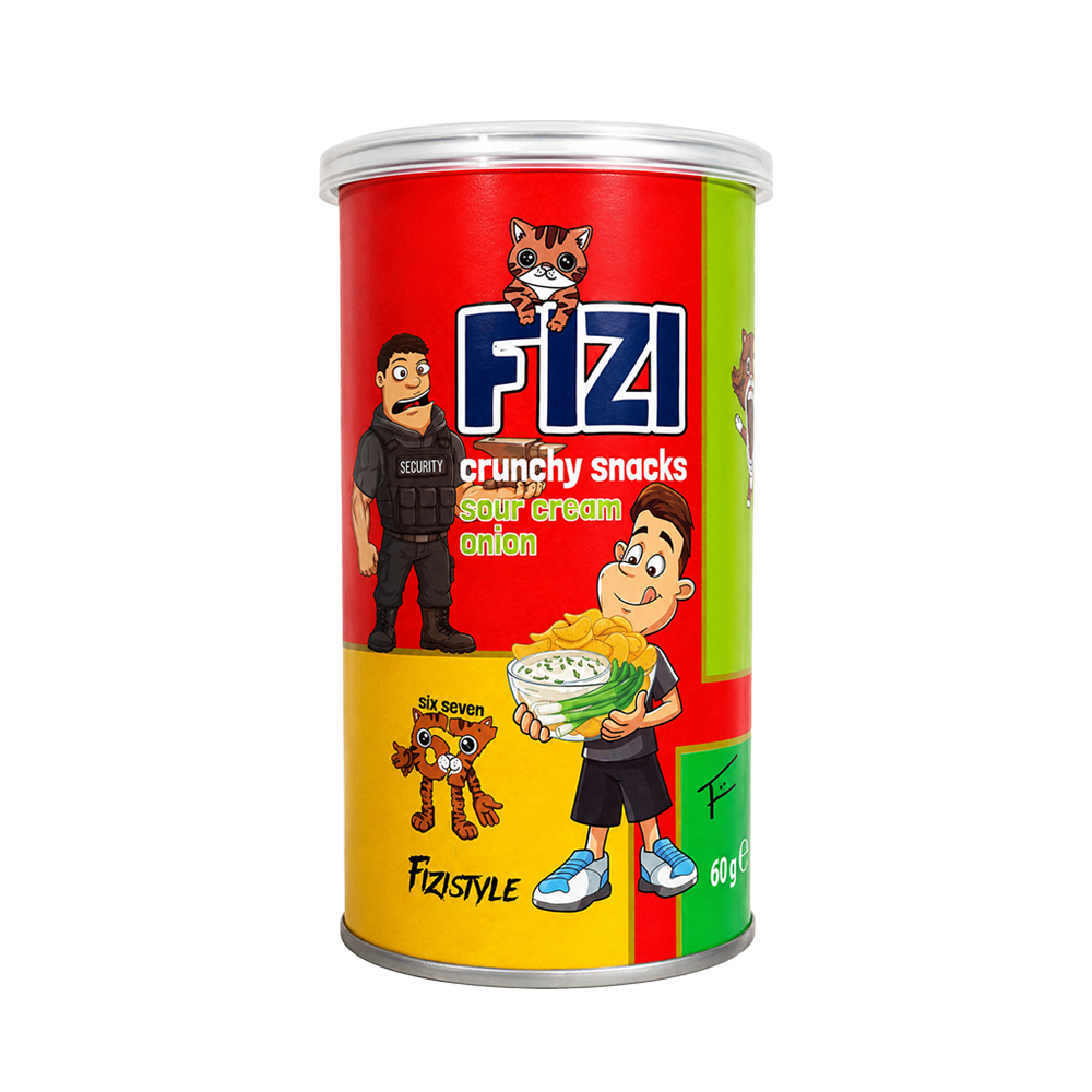 FIZI SNACKS CHIPS - Sour Cream Onion 3 ks