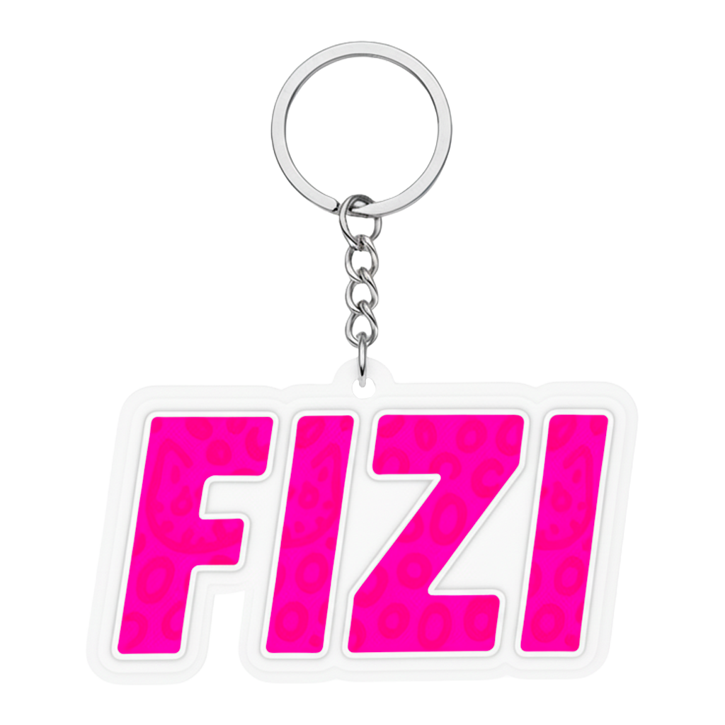 Kulcstartó FIZI rózsaszín - gumi