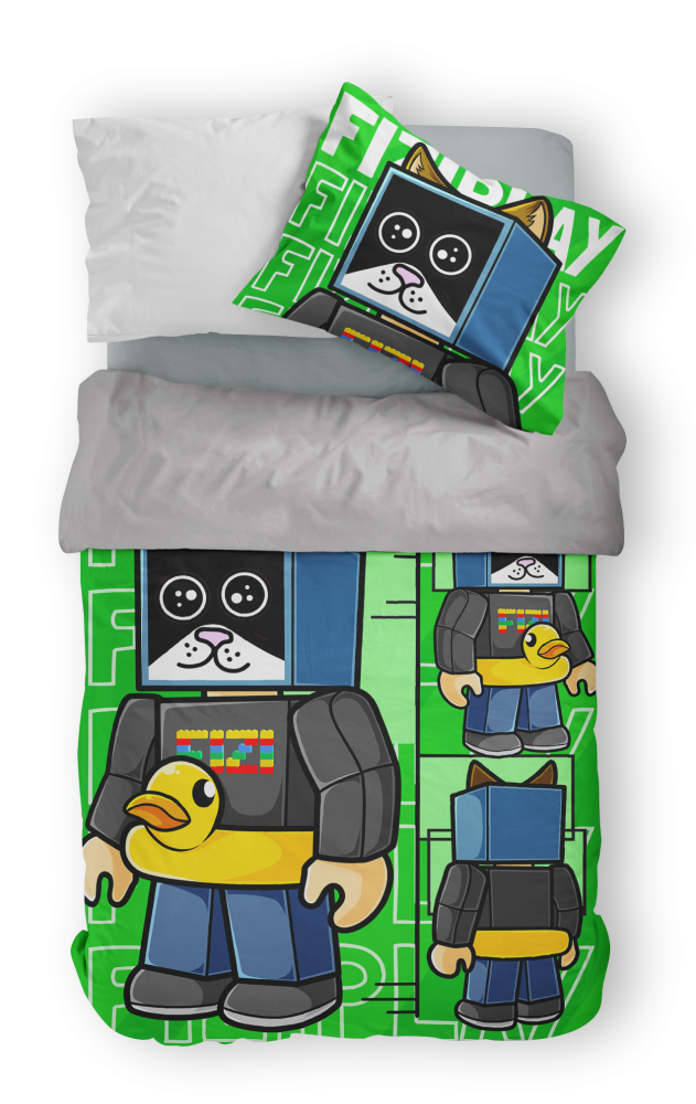 Lenjerie inclusă 3D 140x200, 70x90cm - FIZIplay