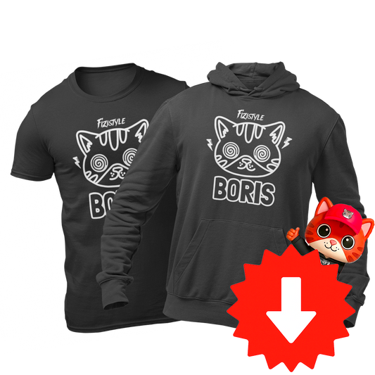 Set Tričko + Mikina SVÍTÍCÍ KOCOUREK BORIS