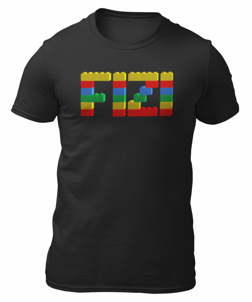 Tricou FIZI de la cuburi - negru